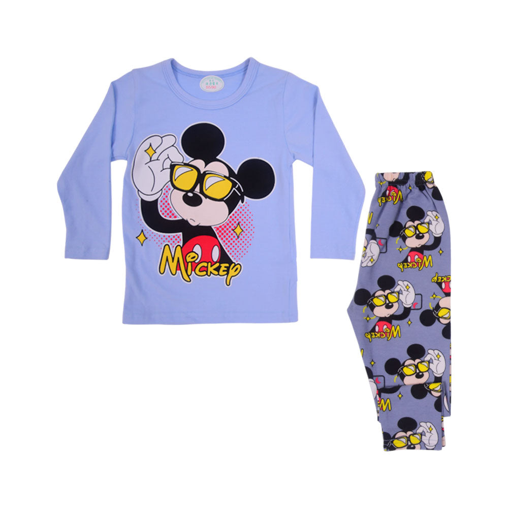 BOYS L/S 2PC SLEEPING SUIT CHR MZW-24 9-12M N-8 Default Title - MamasJan KidsWear