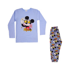 BOYS L/S 2PC SLEEPING SUIT CHR MZW-24 5-6 YEAR N-8 Default Title - MamasJan KidsWear