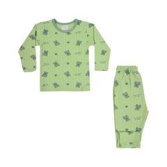 BOYS L/S 2PC SLEEPING SUIT ROT MZW-24 9-12M N6 Default Title - MamasJan KidsWear