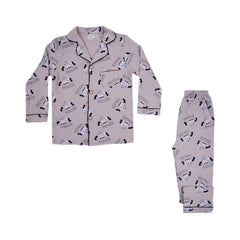 BOYS L/S 2PC SLEEPING SUIT F/O MZW-24 5-6 YEAR NO4 Default Title - MamasJan KidsWear