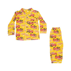 BOYS L/S 2PC SLEEPING SUIT F/O MZW-24 4-5 YEAR NO7 Default Title - MamasJan KidsWear