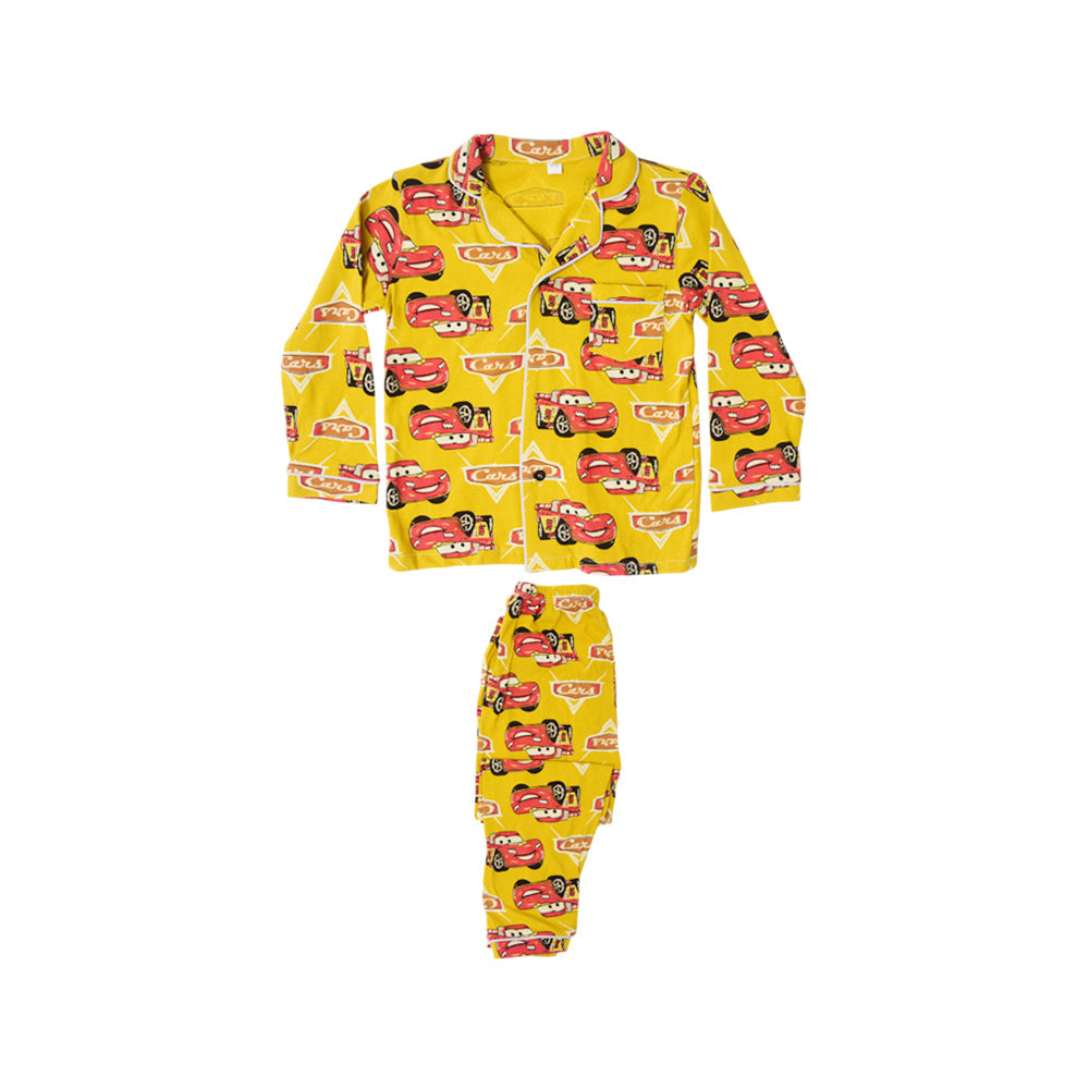 BOYS L/S 2PC SLEEPING SUIT F/O MZW-24 5-6 YEAR NO7 Default Title - MamasJan KidsWear