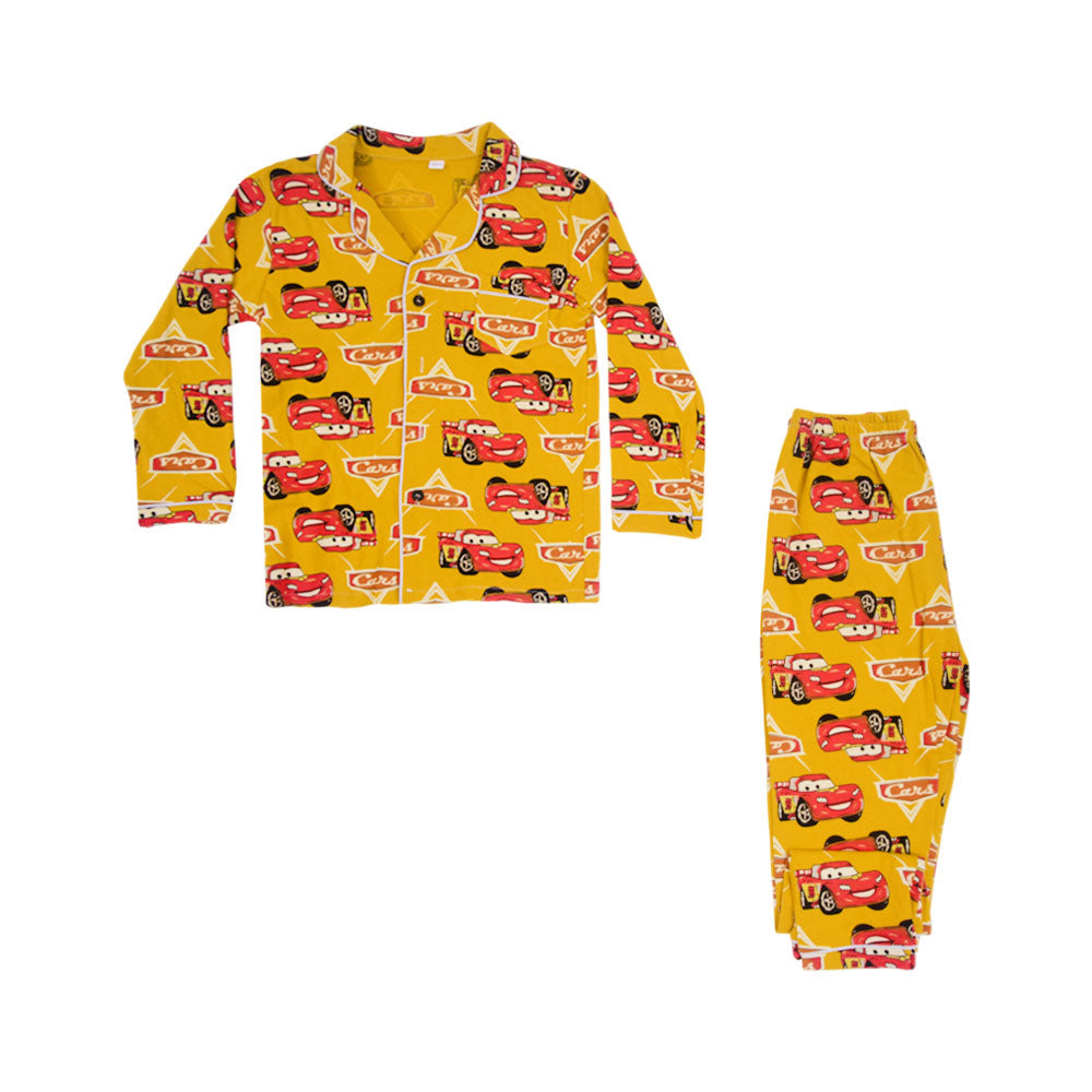 BOYS L/S 2PC SLEEPING SUIT F/O MZW-24 8-9 YEAR NO7 Default Title - MamasJan KidsWear