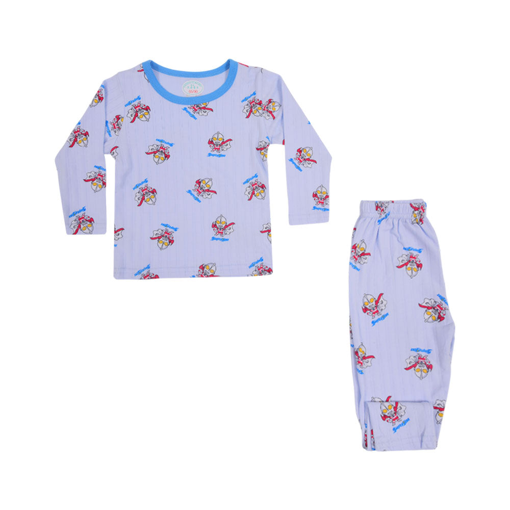 BOYS L/S 2PC SLEEPING SUIT ROT MZW-24 9-12M N7 Default Title - MamasJan KidsWear