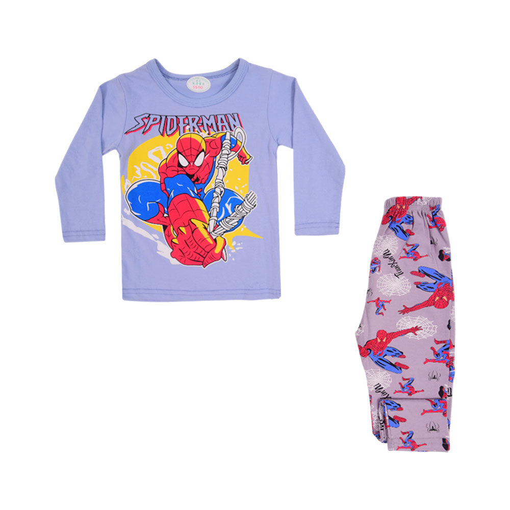 BOYS L/S 2PC SLEEPING SUIT CHR MZW-24 9-12M N-11 Default Title - MamasJan KidsWear