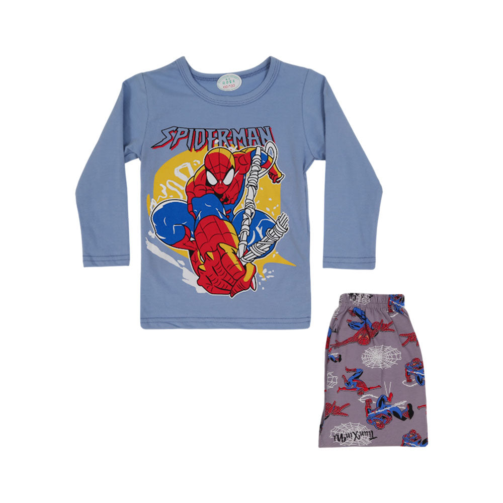 BOYS L/S 2PC SLEEPING SUIT CHR MZW-24 12-18M N-11 Default Title - MamasJan KidsWear