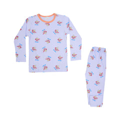 BOYS L/S 2PC SLEEPING SUIT ROT MZW-24 3-4 YEAR N7 Default Title - MamasJan KidsWear