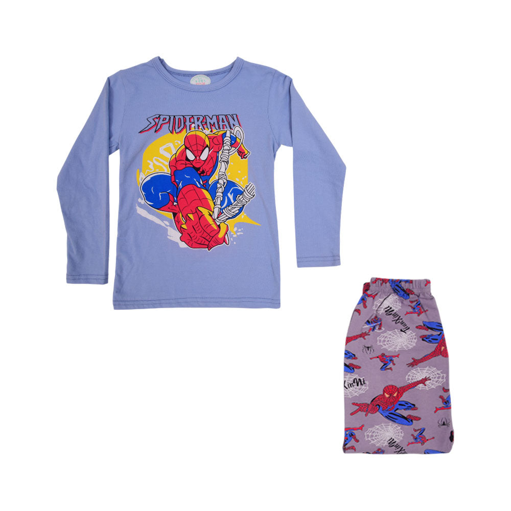 BOYS L/S 2PC SLEEPING SUIT CHR MZW-24 3-4 YEAR N-11 Default Title - MamasJan KidsWear