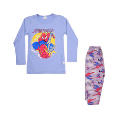 BOYS L/S 2PC SLEEPING SUIT CHR MZW-24 4-5 YEAR N-11 Default Title - MamasJan KidsWear