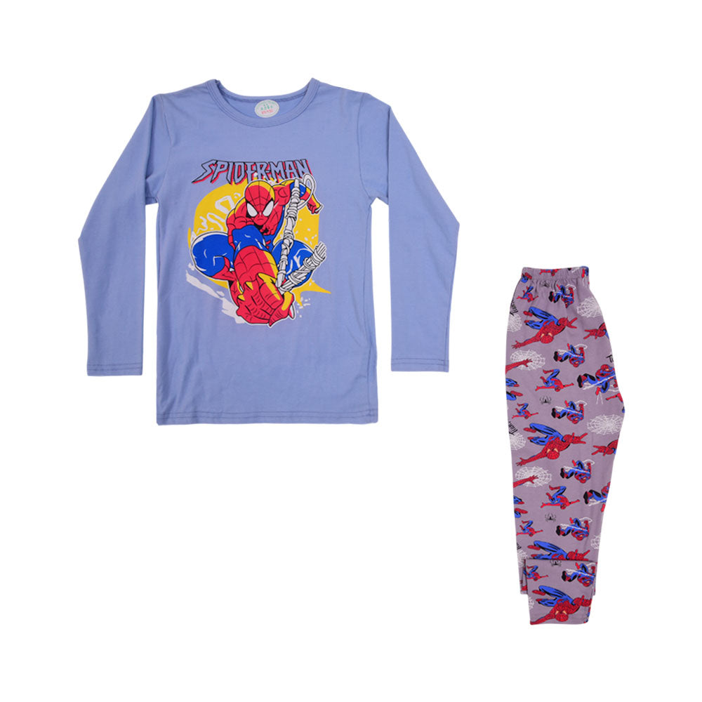 BOYS L/S 2PC SLEEPING SUIT CHR MZW-24 5-6 YEAR N-11 Default Title - MamasJan KidsWear