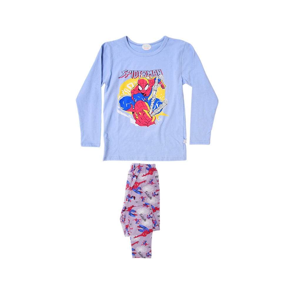 BOYS L/S 2PC SLEEPING SUIT CHR MZW-24 7-8 YEAR N-11 Default Title - MamasJan KidsWear