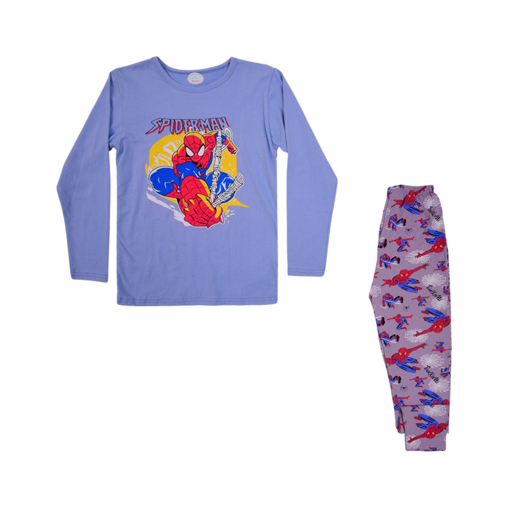 BOYS L/S 2PC SLEEPING SUIT CHR MZW-24 8-9 YEAR N-11 Default Title - MamasJan KidsWear
