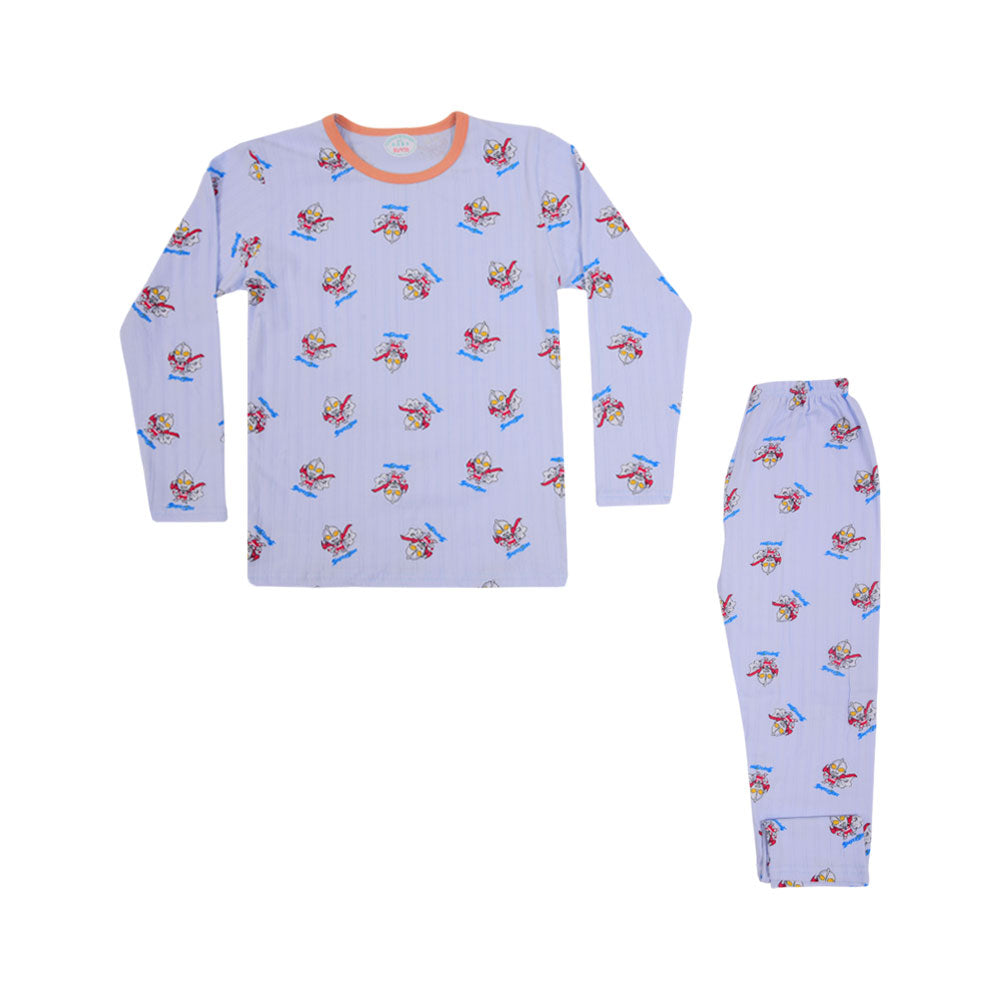 BOYS L/S 2PC SLEEPING SUIT ROT MZW-24 7-8 YEAR N7 Default Title - MamasJan KidsWear