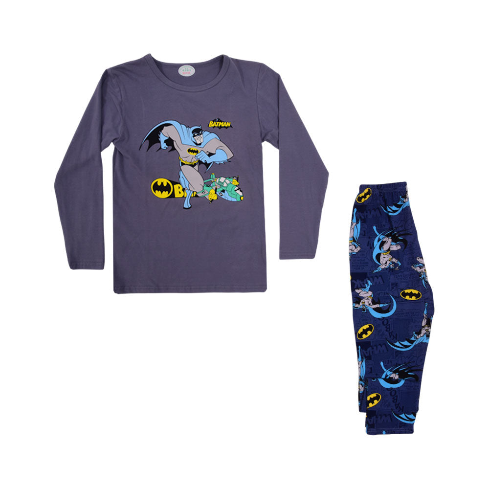BOYS L/S 2PC SLEEPING SUIT CHR MZW-24 7-8 YEAR N-14 Default Title - MamasJan KidsWear