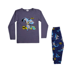 BOYS L/S 2PC SLEEPING SUIT CHR MZW-24 7-8 YEAR N-14 Default Title - MamasJan KidsWear
