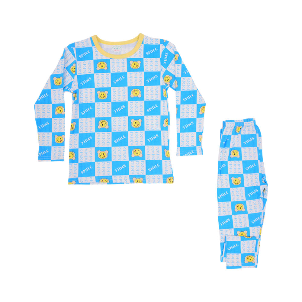 BOYS L/S 2PC SLEEPING SUIT ROT MZW-24 3-4 YEAR N10 Default Title - MamasJan KidsWear