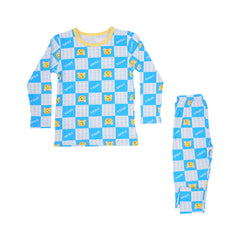 BOYS L/S 2PC SLEEPING SUIT ROT MZW-24 3-4 YEAR N10 Default Title - MamasJan KidsWear