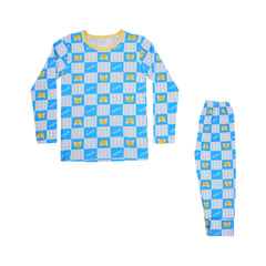 BOYS L/S 2PC SLEEPING SUIT ROT MZW-24 7-8 YEAR N10 Default Title - MamasJan KidsWear