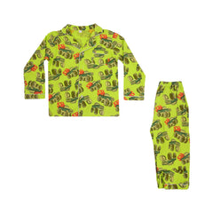 BOYS L/S 2PC SLEEPING SUIT F/O MZW-24 7-8 YEAR NO16 Default Title - MamasJan KidsWear
