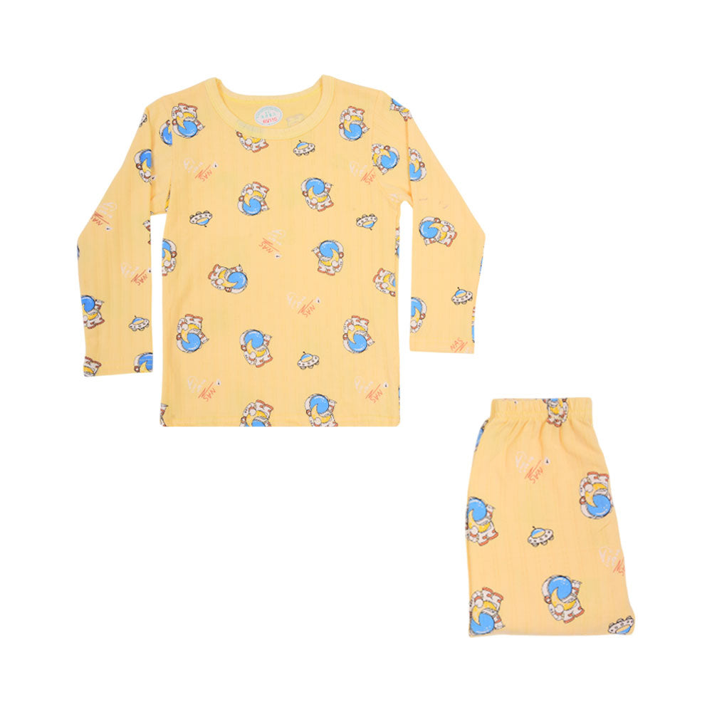 BOYS L/S 2PC SLEEPING SUIT ROT MZW-24 18-24M N11 Default Title - MamasJan KidsWear