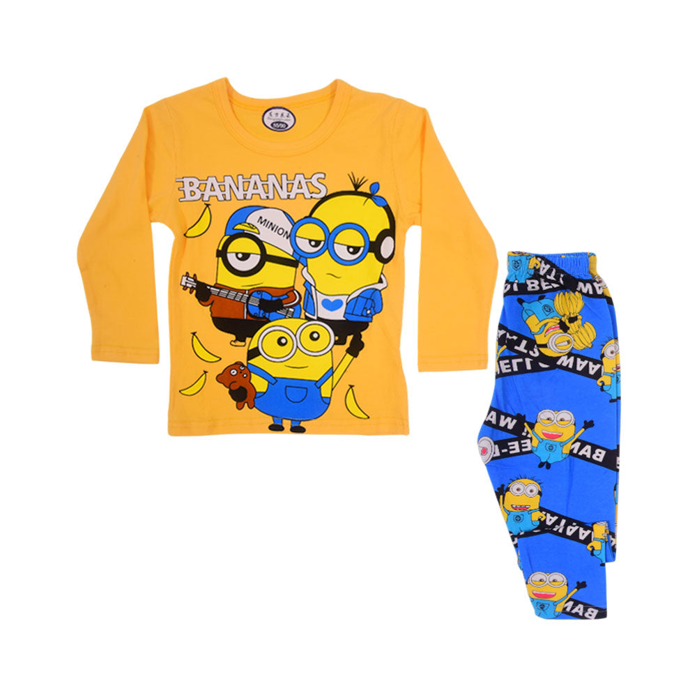 BOYS L/S 2PC SLEEPING SUIT CHR MZW-24 9-12M N-18 Default Title - MamasJan KidsWear