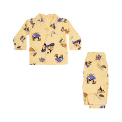 BOYS L/S 2PC SLEEPING SUIT F/O MZW-24 9-12M NO21 Default Title - MamasJan KidsWear