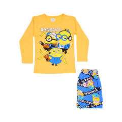 BOYS L/S 2PC SLEEPING SUIT CHR MZW-24 2-3 YEAR N-18 Default Title - MamasJan KidsWear