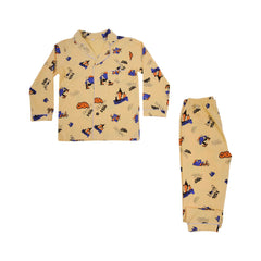 BOYS L/S 2PC SLEEPING SUIT F/O MZW-24 5-6 YEAR NO21 Default Title - MamasJan KidsWear
