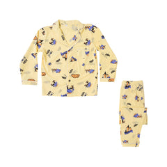 BOYS L/S 2PC SLEEPING SUIT F/O MZW-24 8-9 YEAR NO21 Default Title - MamasJan KidsWear