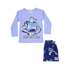 BOYS L/S 2PC SLEEPING SUIT CHR MZW-24 12-18M N-19 Default Title - MamasJan KidsWear
