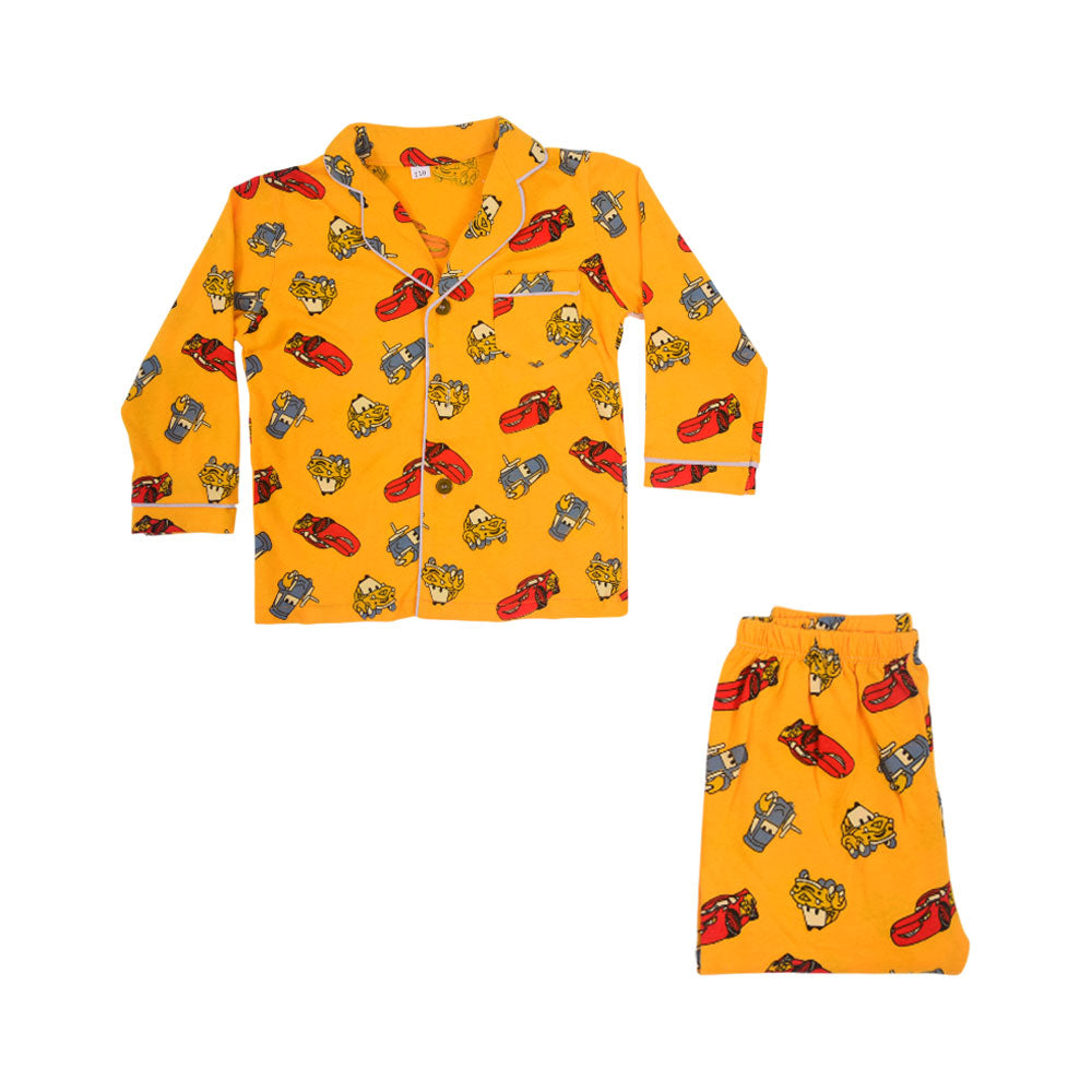 BOYS L/S 2PC SLEEPING SUIT F/O MZW-24 18-24M NO22 Default Title - MamasJan KidsWear