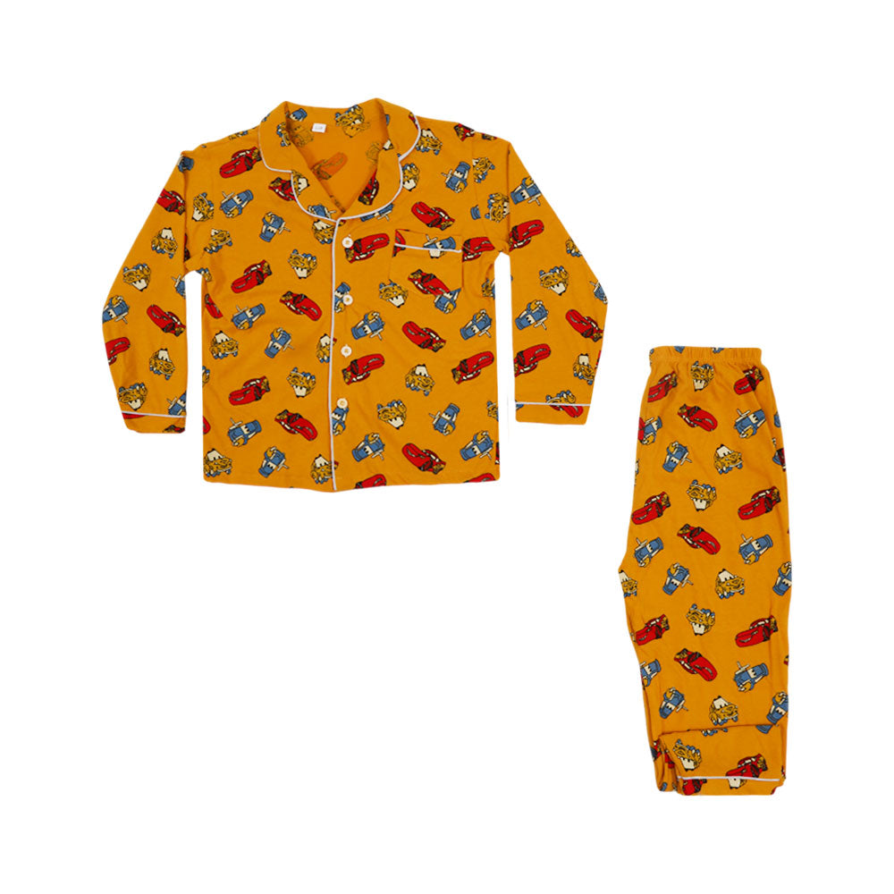 BOYS L/S 2PC SLEEPING SUIT F/O MZW-24 7-8 YEAR NO22 Default Title - MamasJan KidsWear
