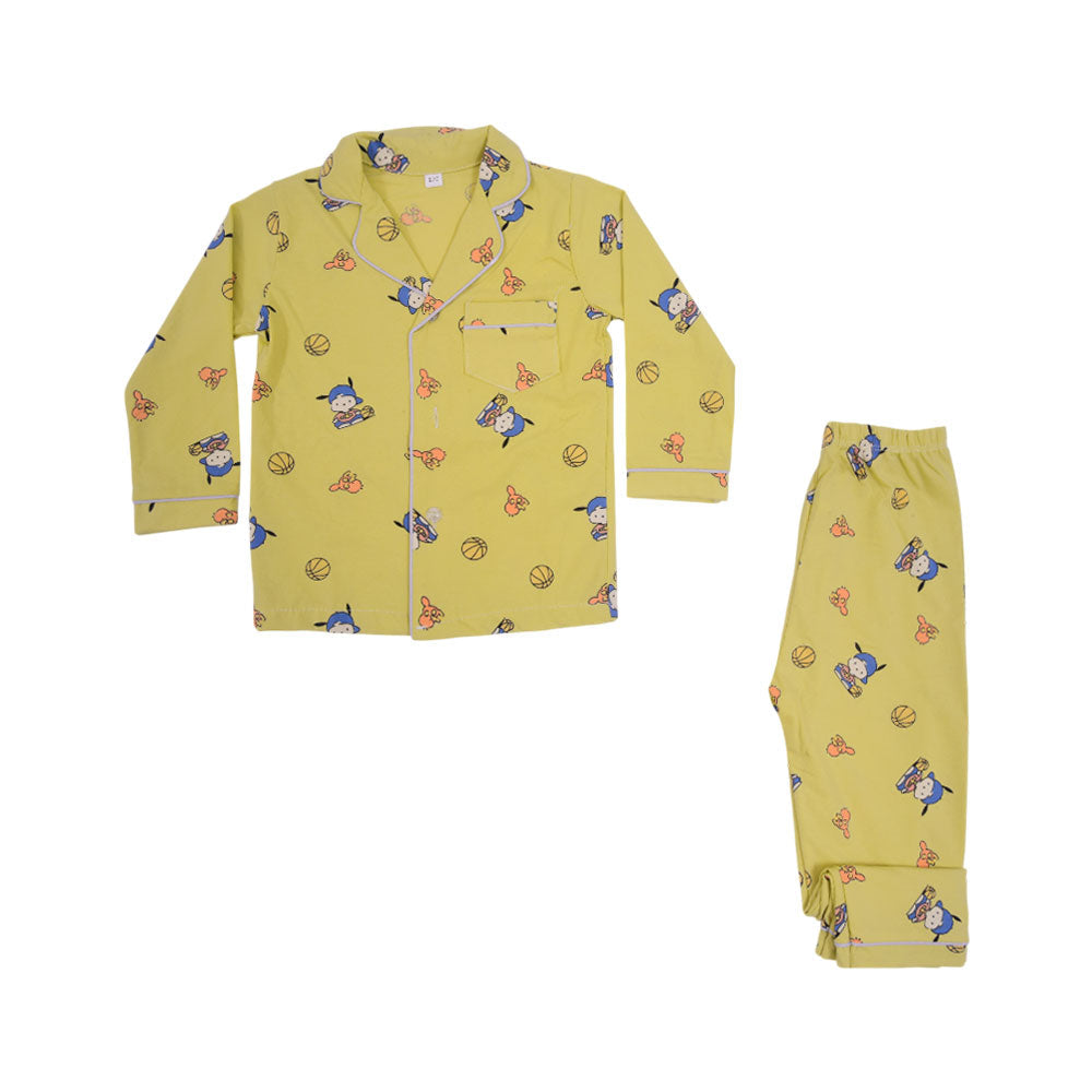 BOYS L/S 2PC SLEEPING SUIT F/O MZW-24 2-3 YEAR NO23 Default Title - MamasJan KidsWear