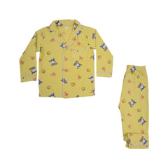 BOYS L/S 2PC SLEEPING SUIT F/O MZW-24 2-3 YEAR NO23 Default Title - MamasJan KidsWear