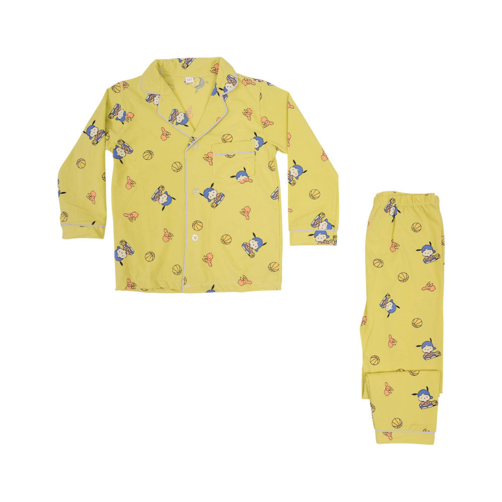 BOYS L/S 2PC SLEEPING SUIT F/O MZW-24 3-4 YEAR NO23 Default Title - MamasJan KidsWear