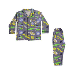 BOYS L/S 2PC SLEEPING SUIT F/O MZW-24 7-8 YEAR NO25 Default Title - MamasJan KidsWear
