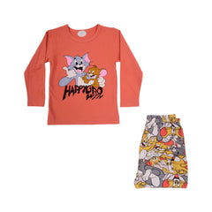 BOYS L/S 2PC SLEEPING SUIT CHR MZW-24 18-24M N-26 Default Title - MamasJan KidsWear