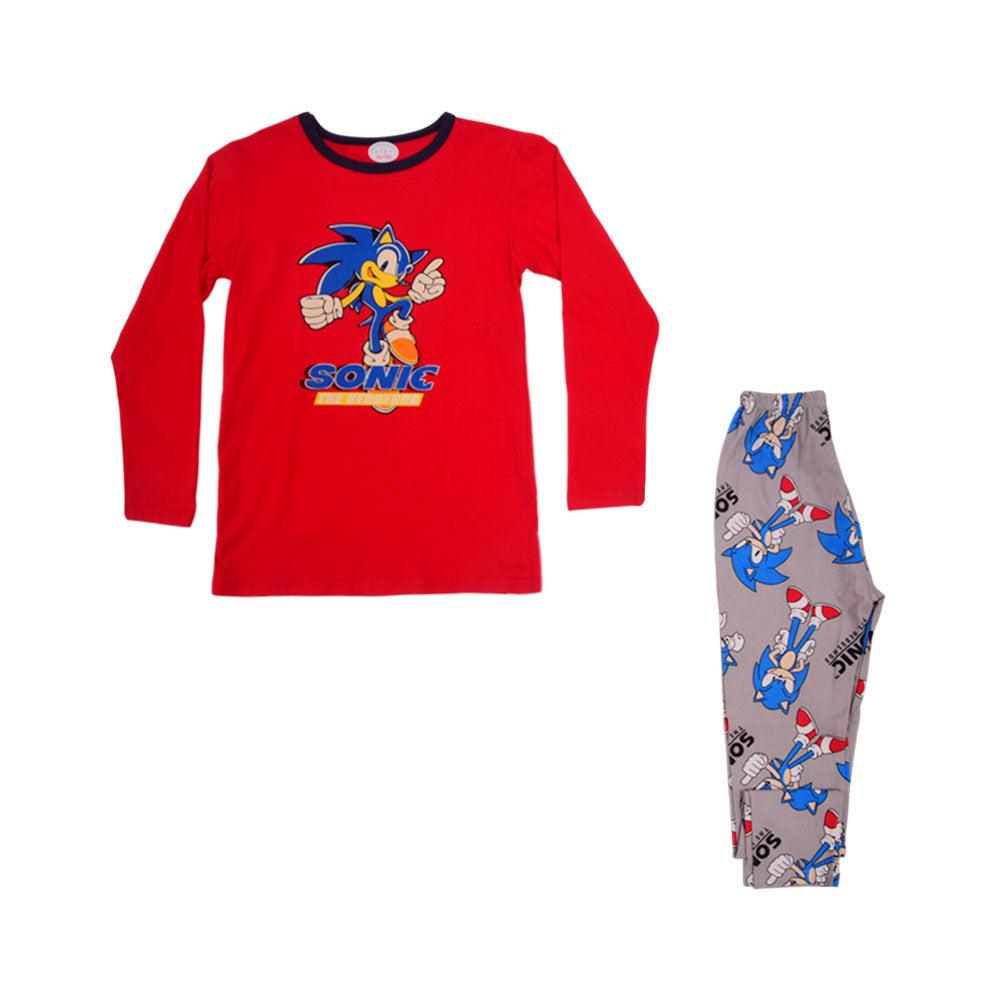 BOYS L/S 2PC SLEEPING SUIT CHR MZW-24 8-9 YEAR N-1 Default Title - MamasJan KidsWear