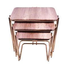 TABLE DELUXE GOLDEN KHAKHI 3 PCS SET Default Title - MamasJan Household