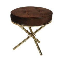 GOLDEN STOOL ITLIAN D/BROWN Default Title - MamasJan Household