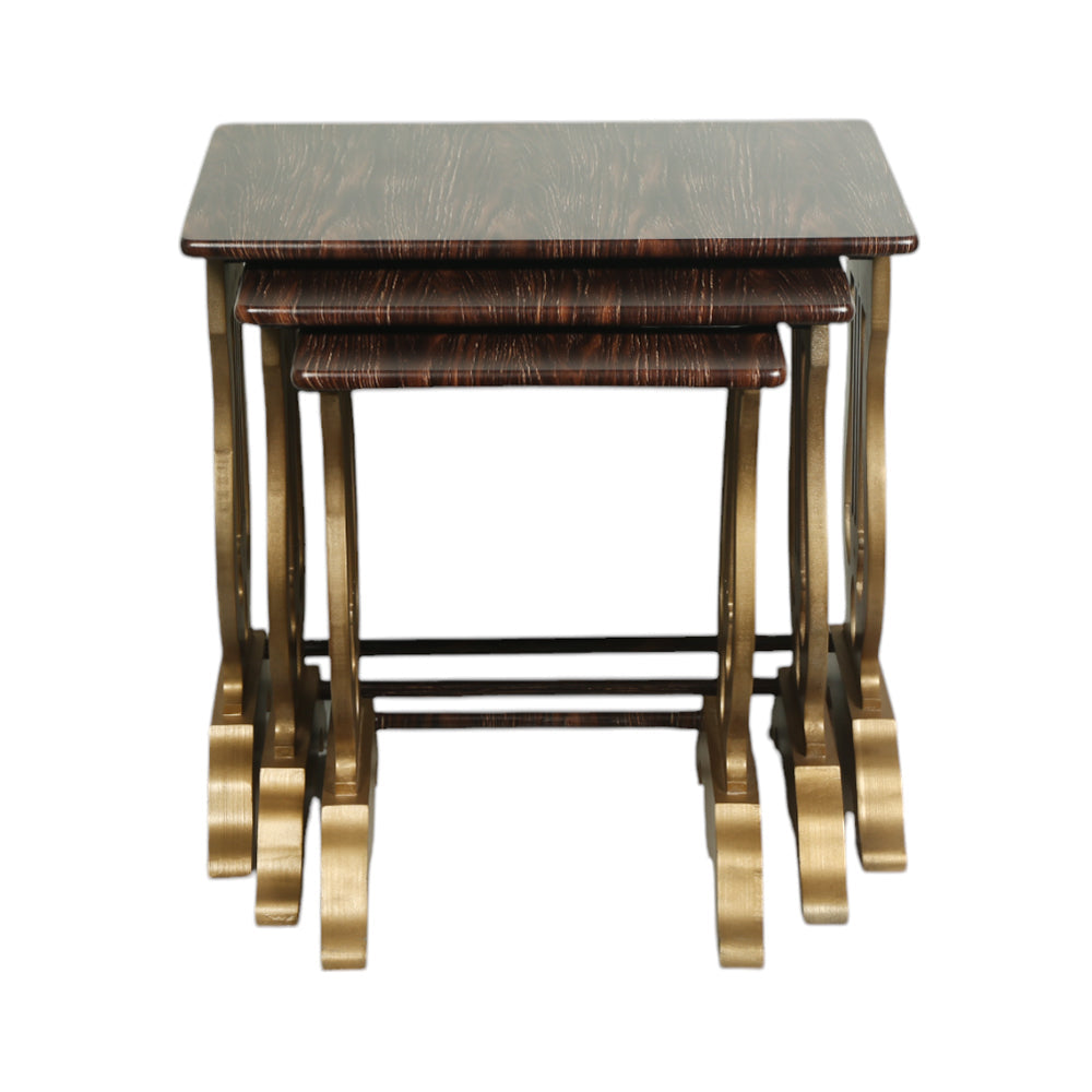 TABLE SET 3PC TIGER GOLDEN Default Title - MamasJan Household