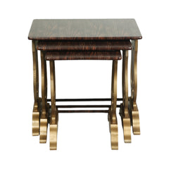 TABLE SET 3PC TIGER GOLDEN Default Title - MamasJan Household