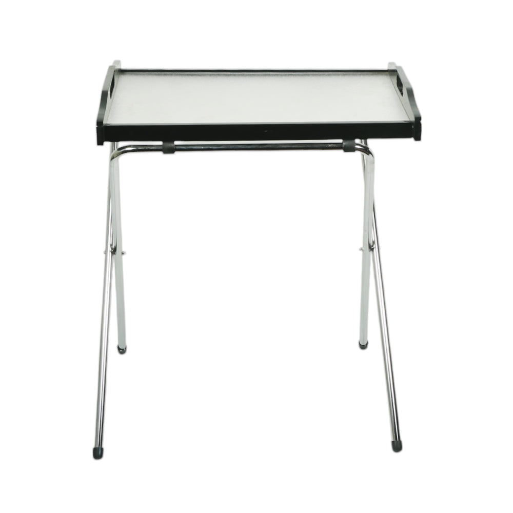 FOLDING TABLE ACRYLIC WHITE/BLACK Default Title - MamasJan Household