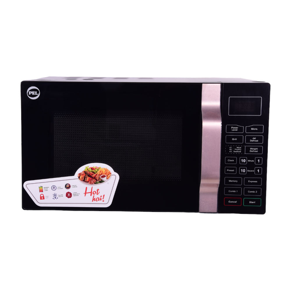 PEL MICROWAVE OVEN 23LTR PMO23 DESIRE BL BLACK Default Title - MamasJan Electronics