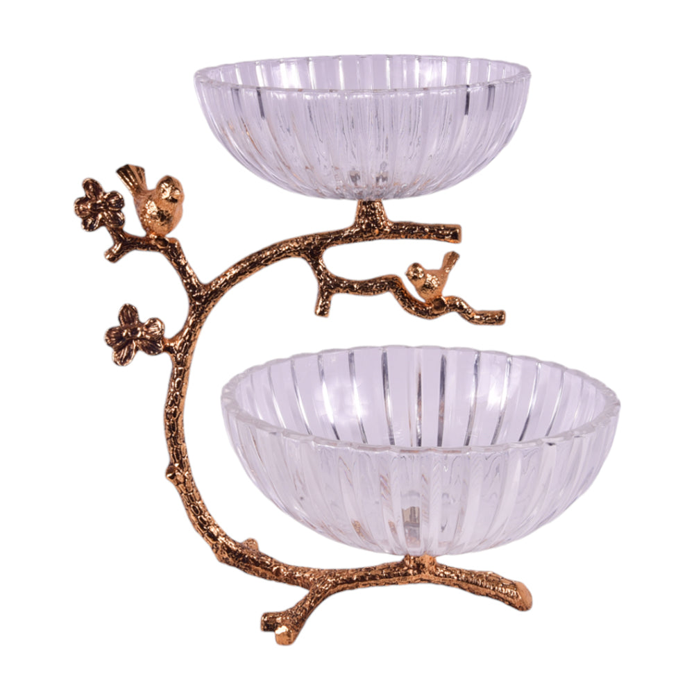 BOWL FRUIT ORCHID WB-1022 Default Title - MamasJan Decoration