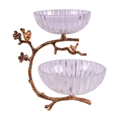 BOWL FRUIT ORCHID WB-1022 Default Title - MamasJan Decoration
