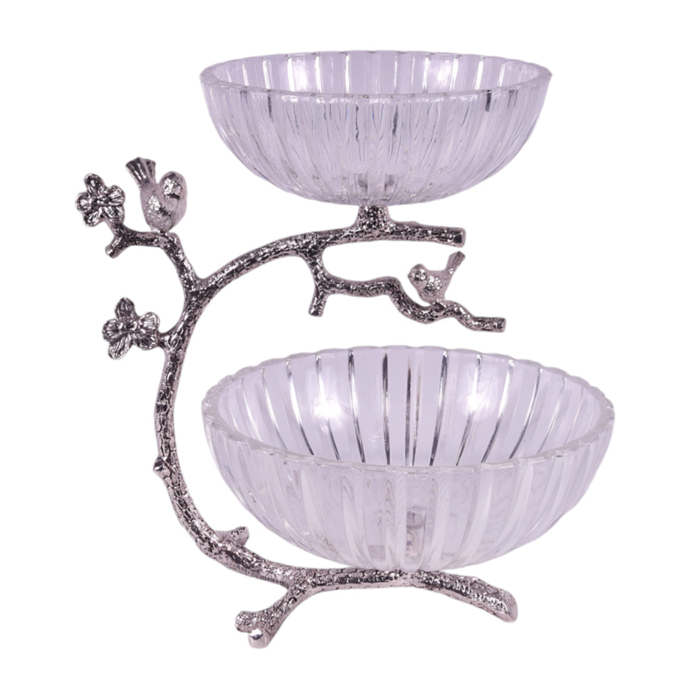 BOWL FRUIT ORCHID WB-1023 Default Title - MamasJan Decoration