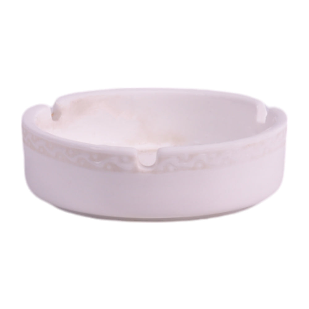 ASHTRAY WHITE 4INCH 379021 HGK Default Title - MamasJan Décor