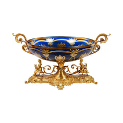 BOWL CRYSTAL BRASS E9-B3010-1 JSC20-C201-1 Default Title - MamasJan Decoration