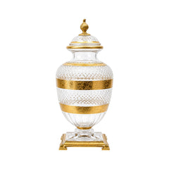 BOWL CANDY CRYSTAL BRASS E9-J22037-3 JSA08-20 Default Title - MamasJan Decoration